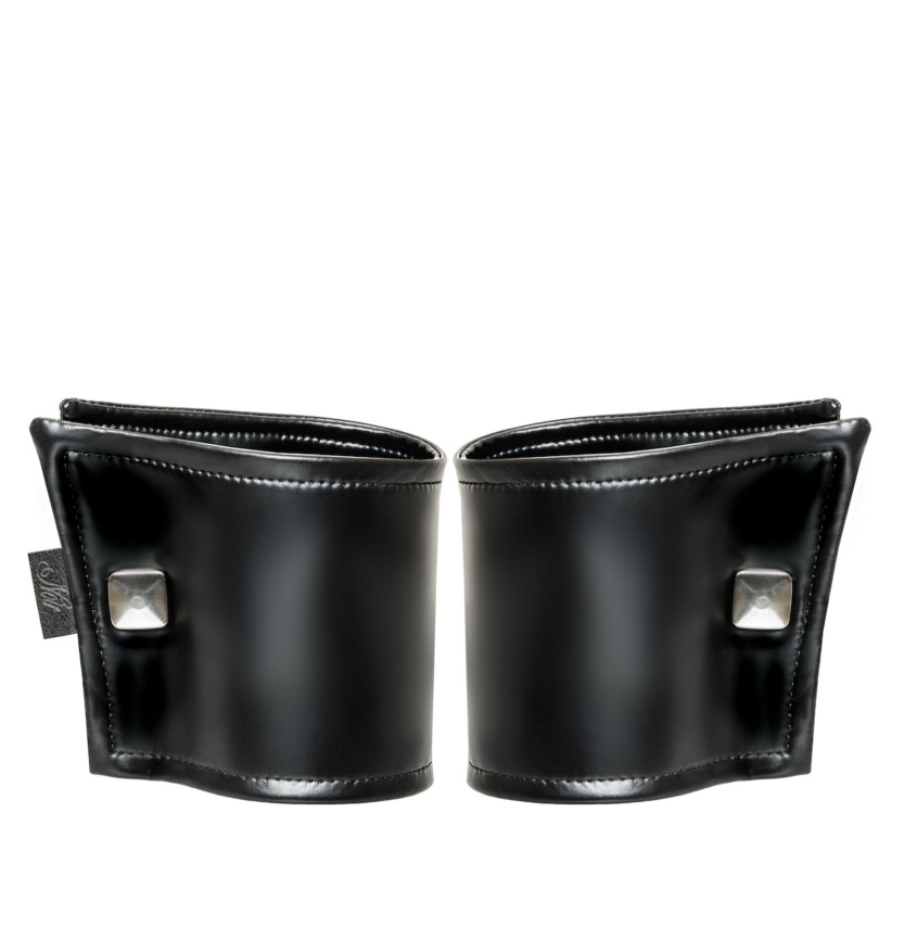 Чоловічі браслети з потайним гаманцем Noir Handmade H075, пара, під латекс, потайна блискавка фото 2