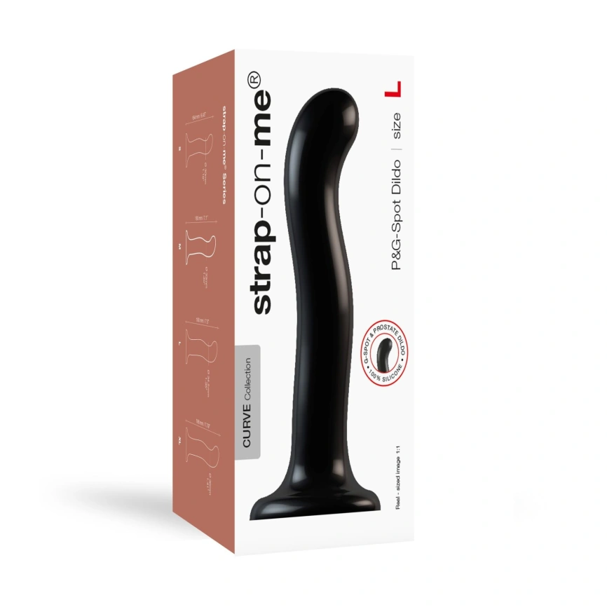 Насадка для страпона Strap-On-Me P&G-Spot Dildo, силикон, размер L фото 4