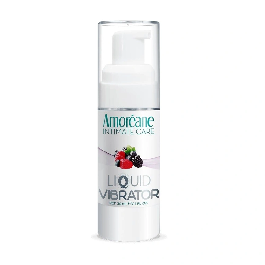 Лубрикант с эффектом вибрации Amoreane Med Liquid Vibrator Berries (30 мл) фото 1