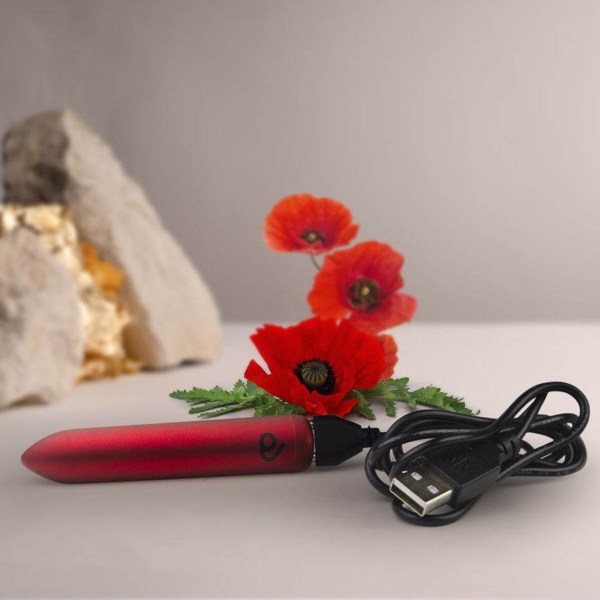 Віброкуля Rocks Off Bullet Poppy Red 16 Settings фото 12