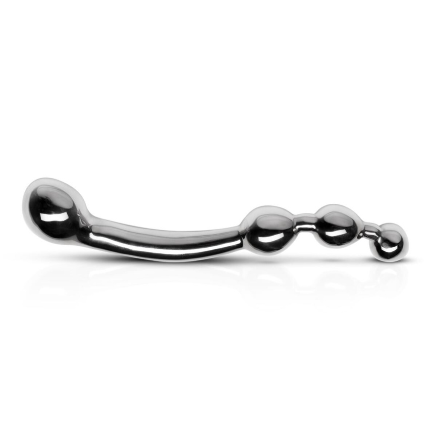Анально-вагінальний стимулятор Sinner Gear Unbendable – Multi-Stim Pleasure Wand Metal Anal Dildo фото 4