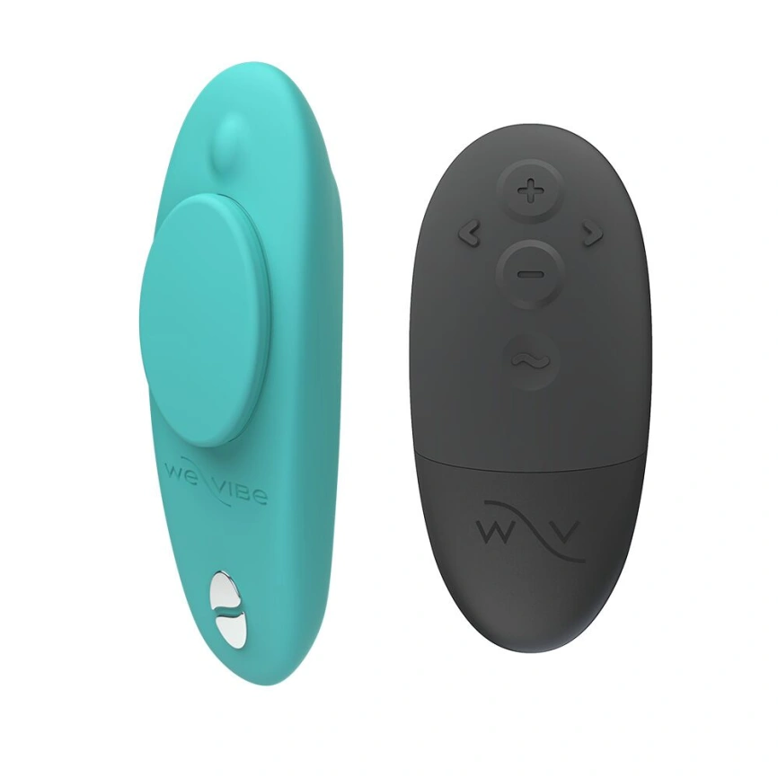 Смарт-вибратор в трусики We-Vibe Moxie+ Aqua, обновленный пульт ДУ фото 1