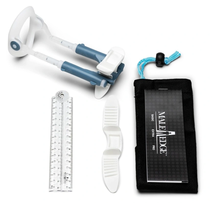 Экстендер для увеличения члена Male Edge Basic, ремешковый, масса всего 65 г, прочный пластик фото 9