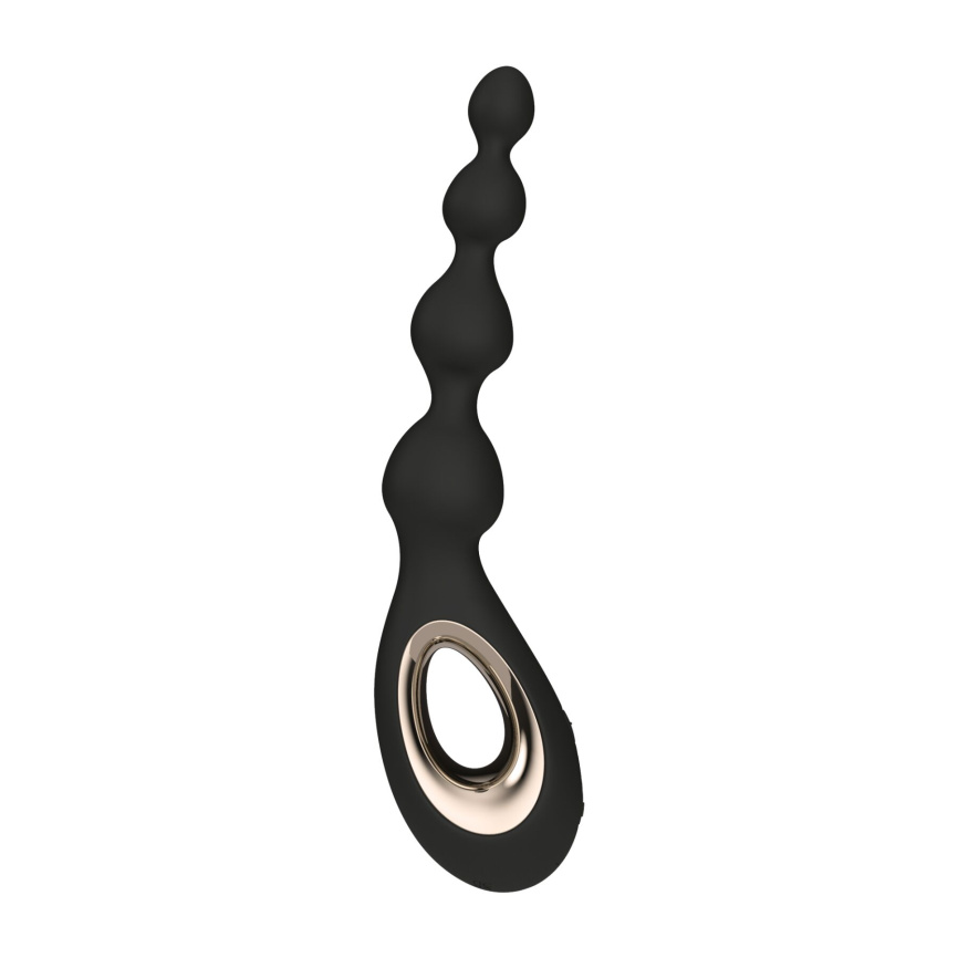 Анальне намисто з вібрацією LELO Soraya Beads Black, різний діаметр намистин, 8 режимів фото 1