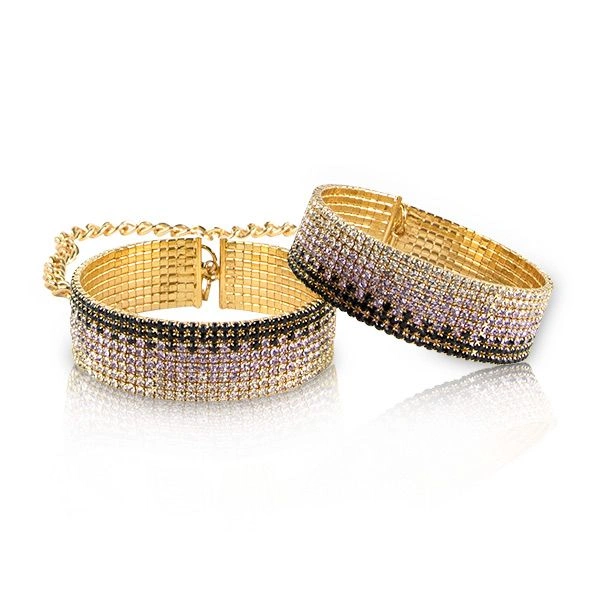 Лакшери наручники-браслеты с кристаллами Rianne S: Diamond Cuffs, подарочная упаковка фото 2