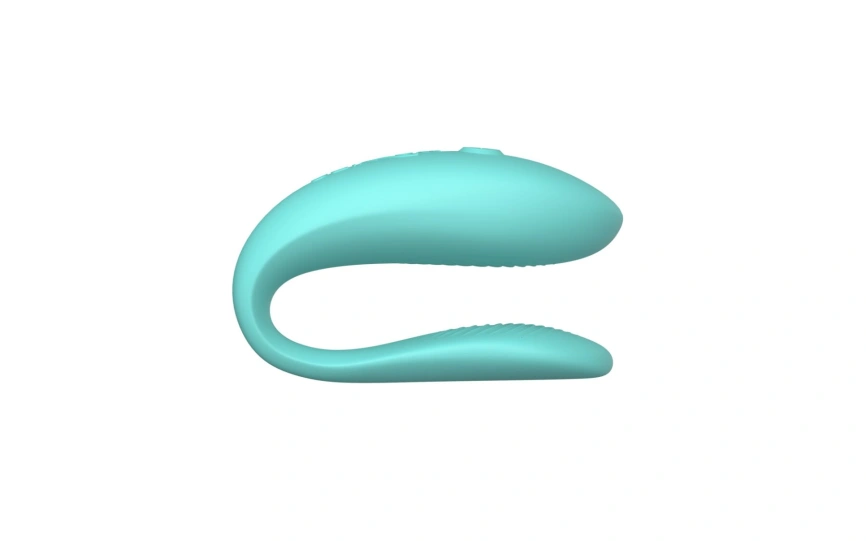 Смарт-вибратор для пар We-Vibe Sync Lite Aqua, 10 виброрежимов, можно совмещать с проникающим сексом фото 2