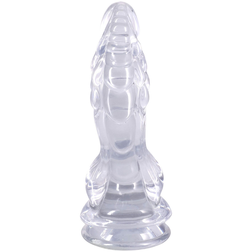Фентезійний фалоімітатор Doc Johnson Crystal Jellies - Invader Dong 8.5 Inch - Clear фото 3