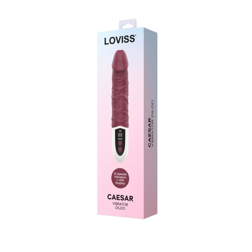 Фалоімітатор з вібрацією Loviss Caeser Vibrator Dildo, реалістичний, 12 режимів фото 6