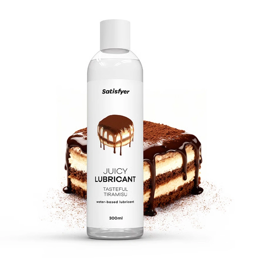 Лубрикант на водной основе Satisfyer Juicy Lubricant Tasteful Tiramisu water based 300 мл фото 3