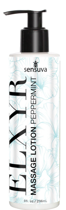 Лосьйон для масажу ніг та ступень Sensuva ELXYR Massage Lotion Peppermint (236 мл) фото 1