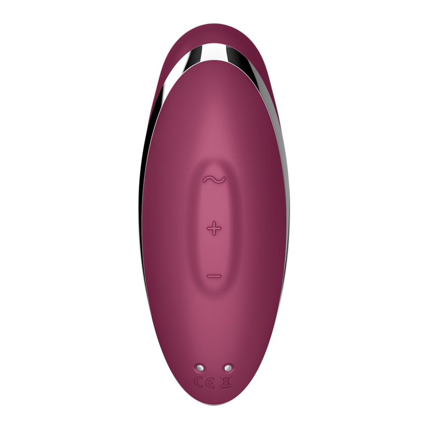Вібростимулятор-пульсатор Satisfyer Tap & Climax 2 Red, ефект постукування пальцем фото 6