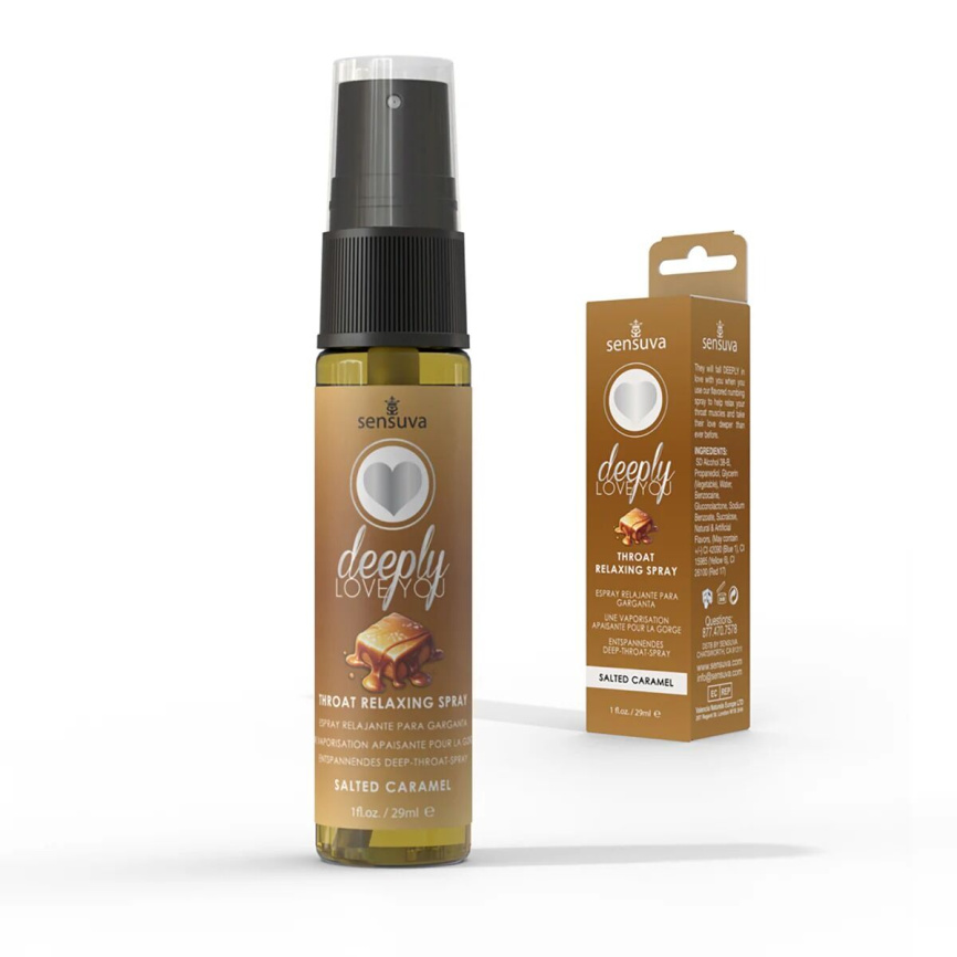 Спрей для мінету Sensuva Deeply Love You Salted Caramel (29 мл), для глибокого мінету фото 3