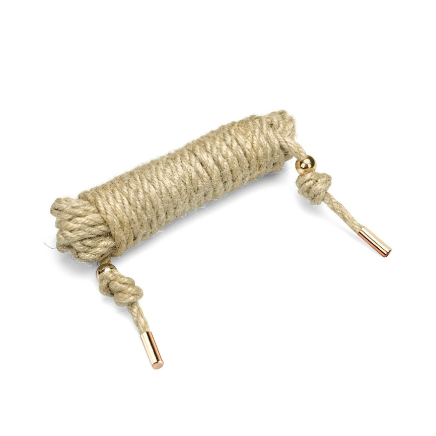 Натуральна мотузка для шибарі Liebe Seele Shibari 5M Rope Hemp, джут, 5 метрів фото 1