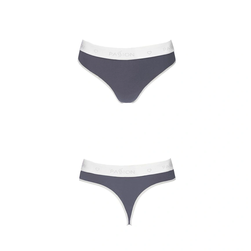 Спортивные трусики-стринги Passion PS007 PANTIES S, dark grey фото 9