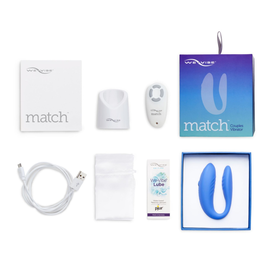 Вібратор для пар We-Vibe Match з пультом ДК фото 13
