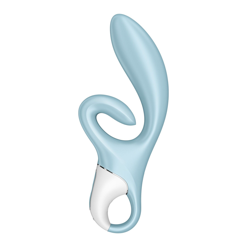 Вібратор-кролик Satisfyer Touch Me Blue, подвійний відросток, 3 потужні мотори фото 2