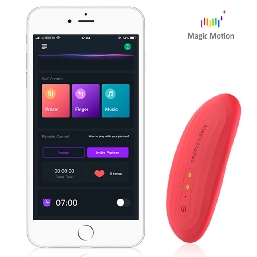 Смарт-вібратор у трусики Magic Motion Nyx Red фото 1