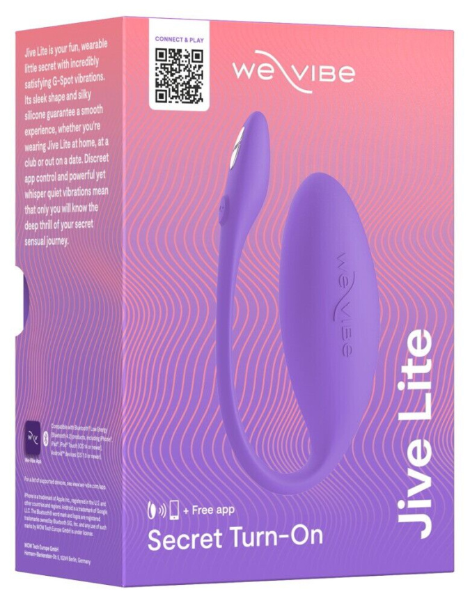 Смарт-віброяйце We-Vibe Jive Lite Purple, невеликий розмір фото 11