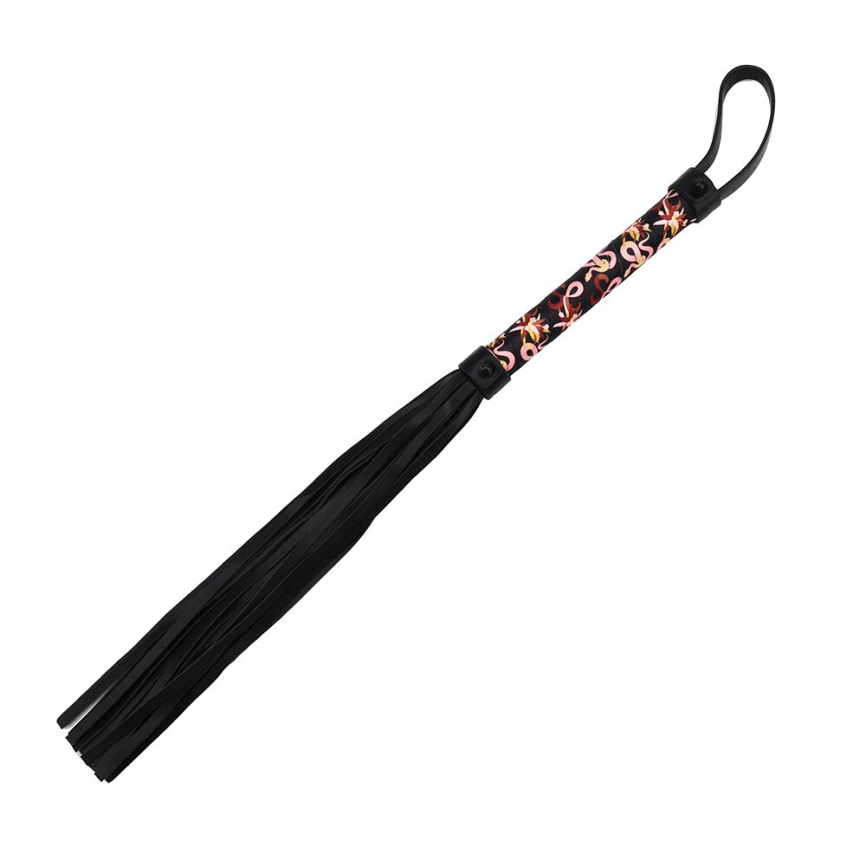 БДСМ-набір LOCKINK The Flowering Serpent Bondage Set, чорний, з малюнком у вигляді змій, 12 предметів фото 11