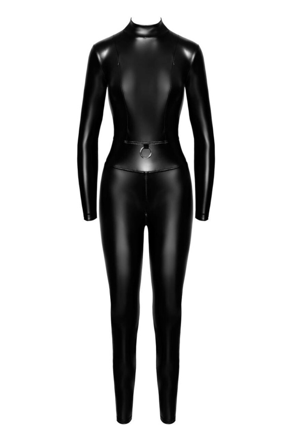 Комбінезон Noir Handmade F319 Caged, XXL, під латекс, довгий рукав, з доступом, кільце на поясі фото 5