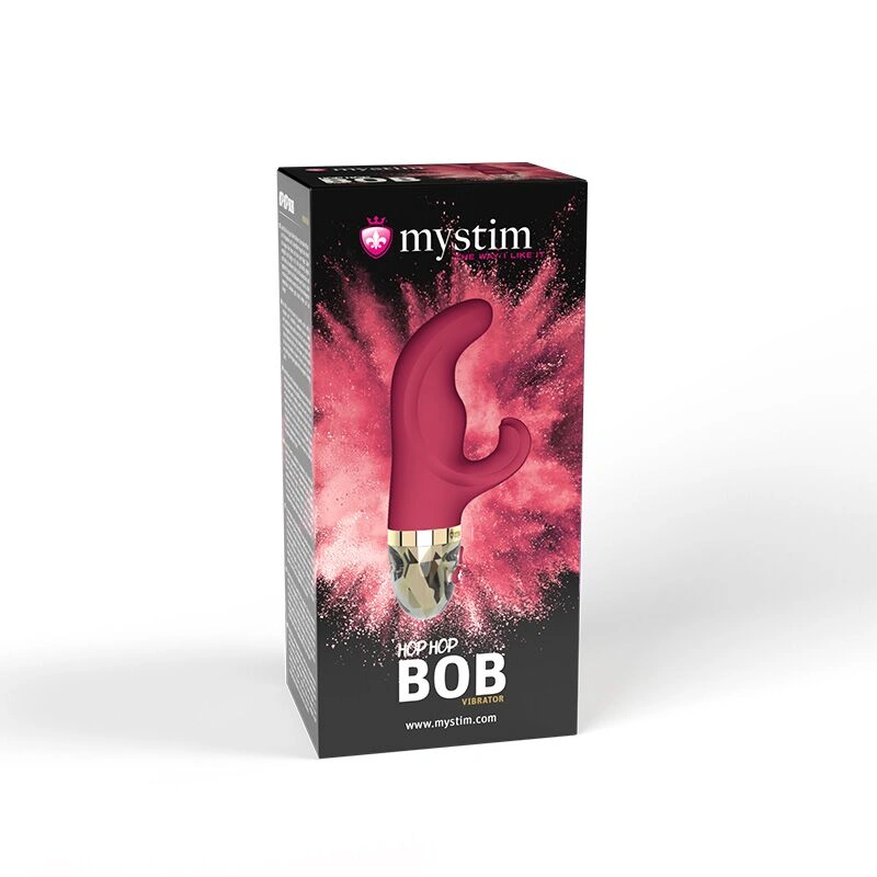 Вибратор-кролик Mystim Hop Hop Bob Fuchsia, мощный мотор, 8 режимов фото 16