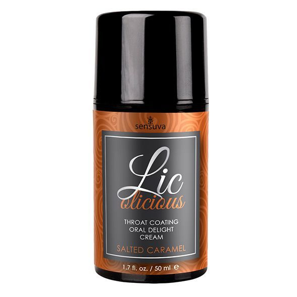 Гель для мінету Sensuva Lic-o-licious Salted Caramel (50 мл), оліїстий, без цукру фото 1