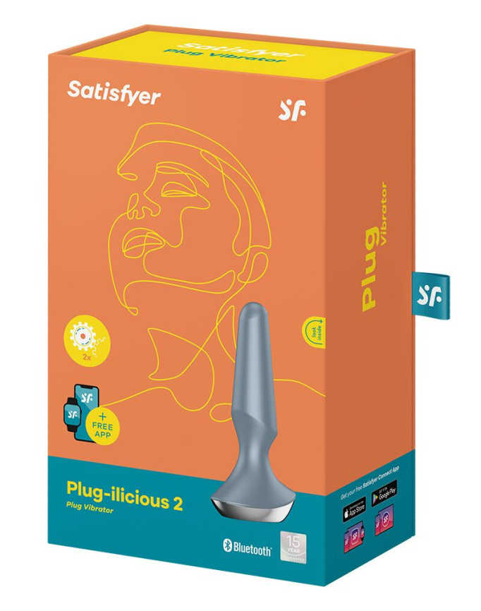 Анальна смарт-вібропробка Satisfyer Plug-ilicious 2 Ice Blue фото 5