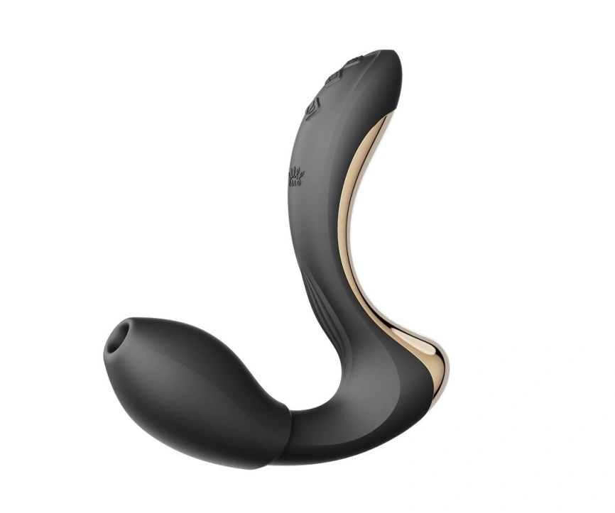Вибратор-пульсатор с вакуумной насадкой Zalo – Talis G-Spot PulseWave Vibrator Obsidian Black фото 2