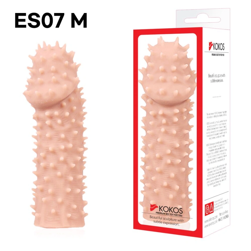 Насадка на член Kokos Extreme Sleeve ES.07 размер M, утолщающая, стимуляция точки G фото 6