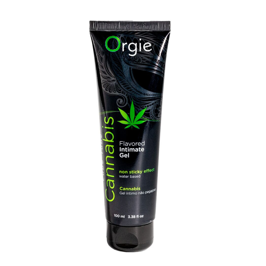 Лубрикант на водній основі Orgie Lube Tube Cannabis, 100 мл, їстівний, з олією насіння конопель фото 1