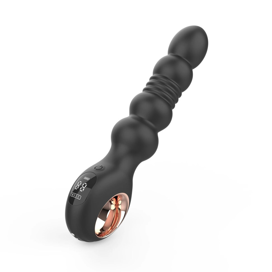 Анальний вібратор з пульсацією Loviss Thor Thrusting Anal Plug, 2 мотори фото 1