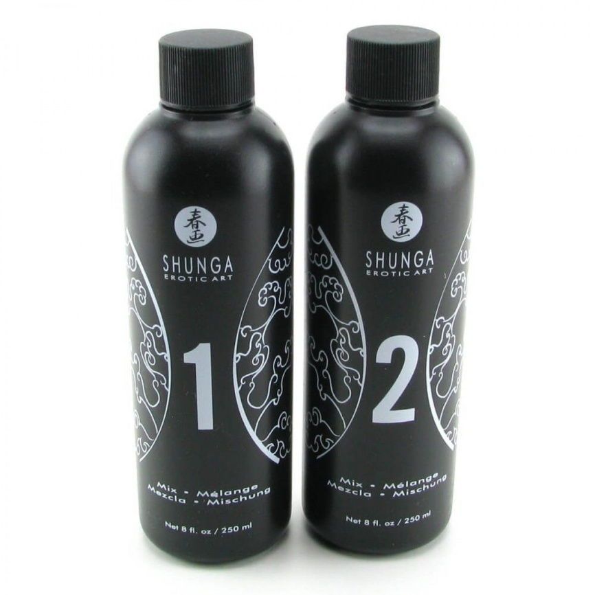 Гель для NURU-масажу Shunga Oriental Body-to-Body – Sparkling Strawberry Wine плюс простирадло фото 2