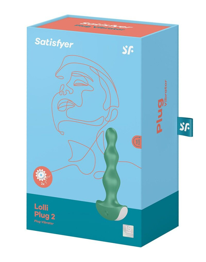 Анальний стимулятор-намистини з двома моторами Satisfyer Lolli-Plug 2 Green фото 6