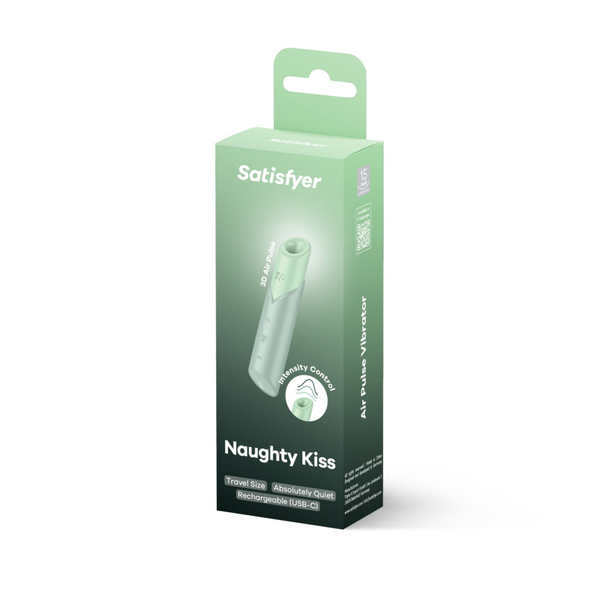 Вакуумний стимулятор Satisfyer Naughty Kiss, магнітна технологія 3D Air Pulse, 30 режимів роботи фото 5