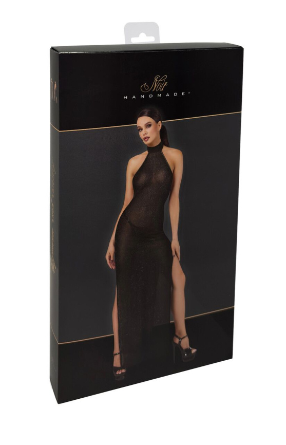 Сукня Noir Handmade F372 Onyx Twin-slit Long dress M фото 8