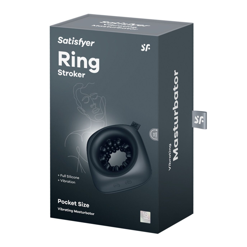 Мастурбатор Satisfyer Ring Stroker, 12 режимів вібрації, універсальний, компактний фото 6