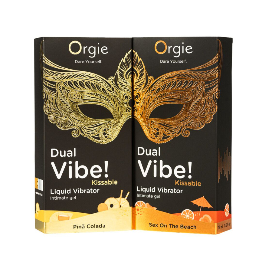 Рідкий вібратор Orgie Dual Vibe! Sex On The Beach Kissable Liquid Vibrator, 15 мл фото 4