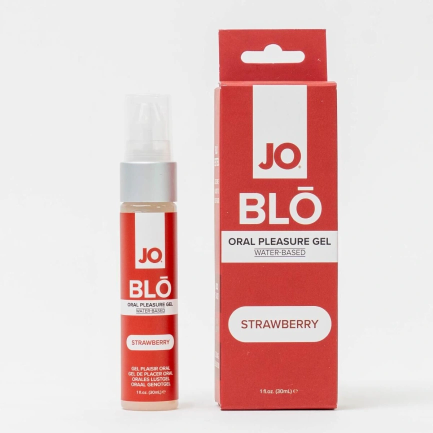 Гель для оральных ласк JO - BLO - Strawberry 30 мл фото 3