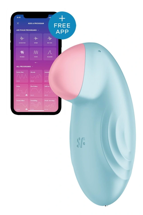 Смарт-вибратор для клитора Satisfyer Tropical Tip Light Blue фото 1