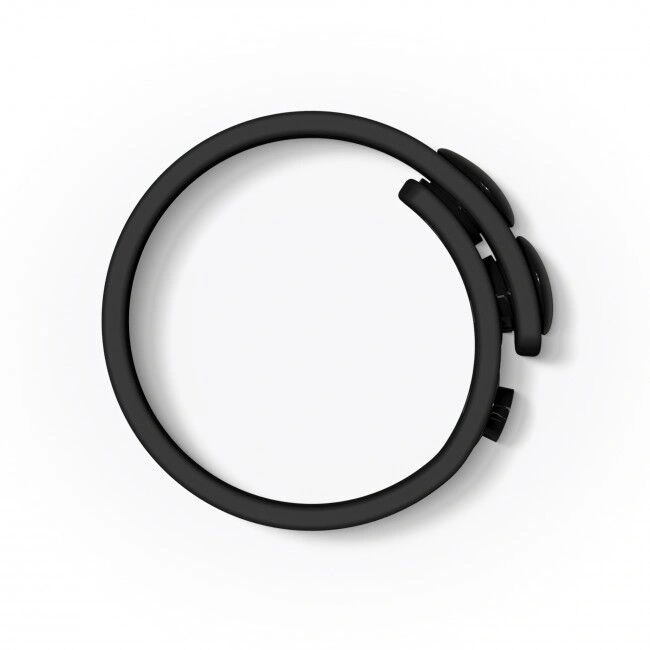 Регулируемое эрекционное кольцо на кнопках Love To Love HERO RING - BLACK ONYX фото 2
