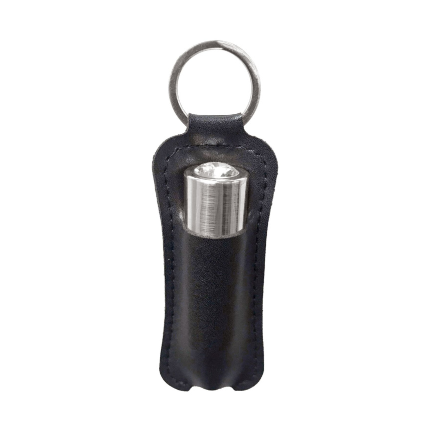 Віброкуля PowerBullet First-Class Bullet 2.5″ with Key Chain Pouch, Silver, 9 режимів вібрації фото 4