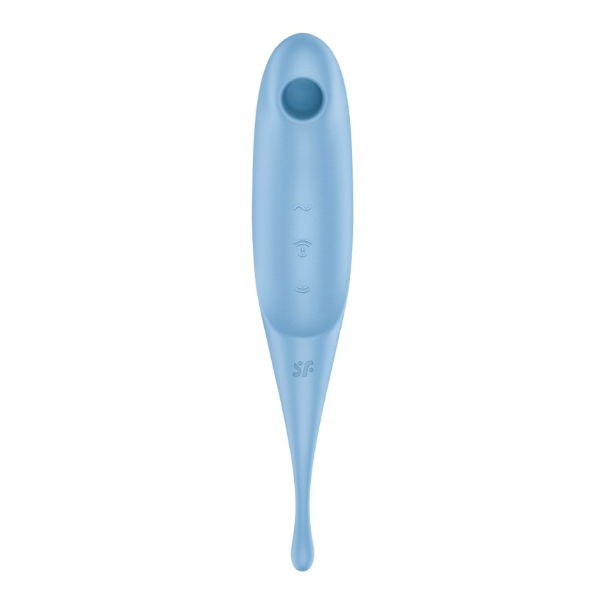 Вібратор для клітора з вакуумною стимуляцією Satisfyer Twirling Pro Blue фото 3