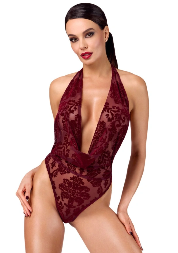 Боди Noir Handmade F386 Kink Royal cascade bodysuit L фото 1