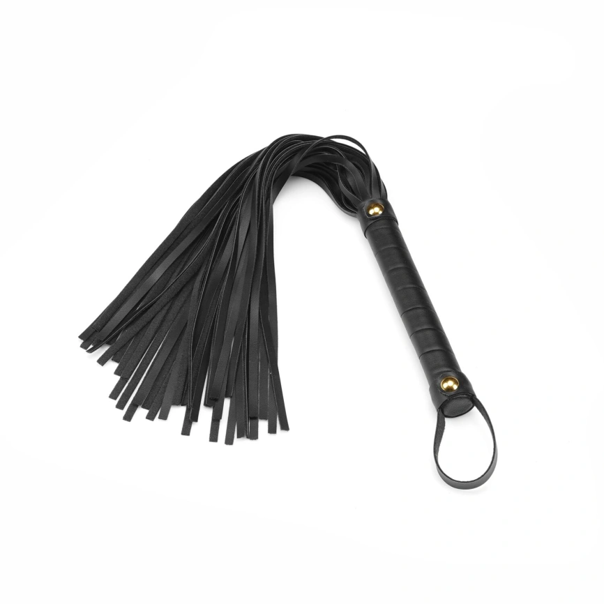 Флоггер Liebe Seele Black Organosilicon Flogger, 44 см, экокожа фото 1