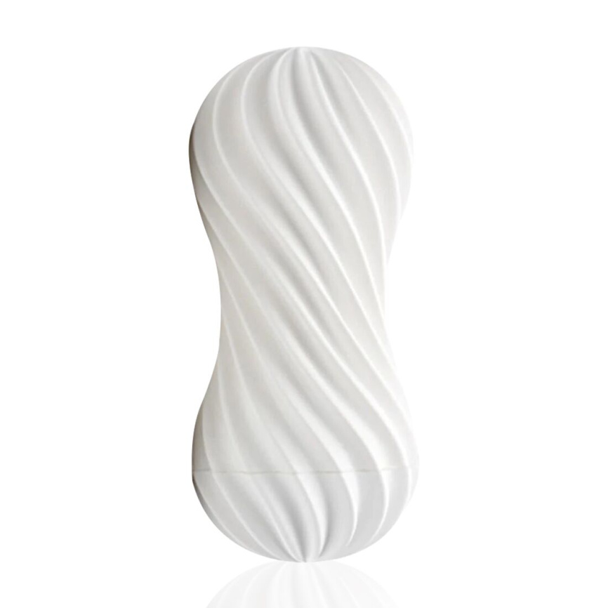 Мастурбатор Tenga Flex Silky White зі змінною інтенсивністю, можна скручувати фото 1