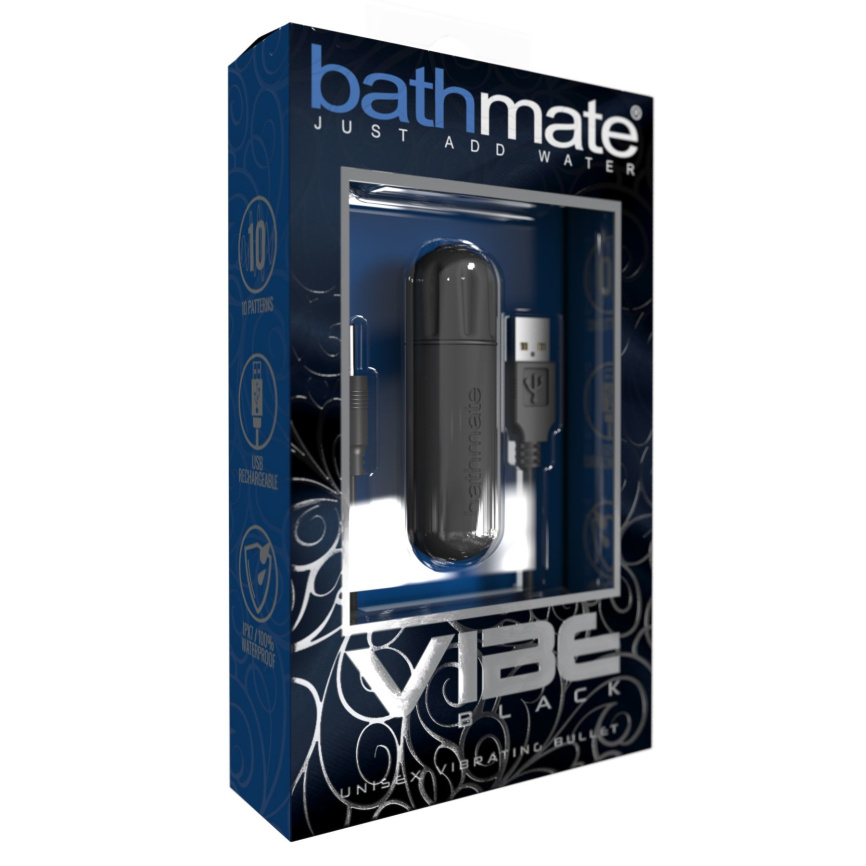 Вібропуля Bathmate Vibe Bullet Black, глибока потужна вібрація фото 3