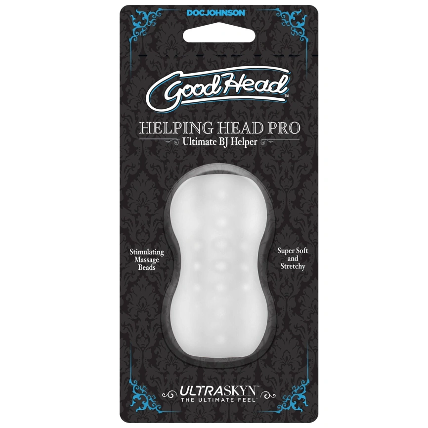 Мастурбатор Doc Johnson GoodHead – Helping Head Pro – Frost фото 2
