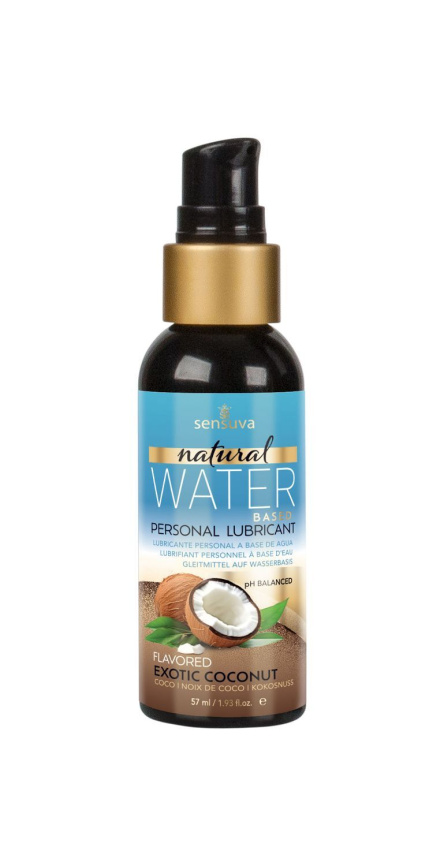 Змазка на водній основі Sensuva Natural Water-Based Exotic Coconut (57мл) без гліцерину та парабенів фото 2
