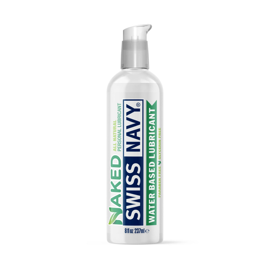 Лубрикант на водній основі Swiss Navy NATURAL All Natural, 237 мл, для чутливої ​​шкіри фото 1