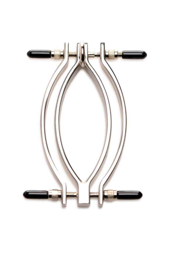 Затискач для статевих губ Master Series: Pussy Tugger Adjustable Vagina Clamp with Chain фото 2